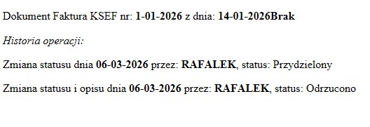 Przykład metryki dokumentu